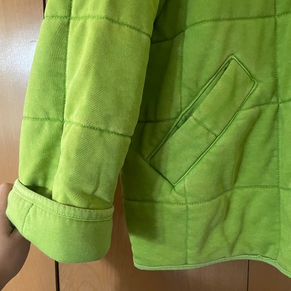 Forever 21 lime green quilted jacket - Picture 3 of 4
